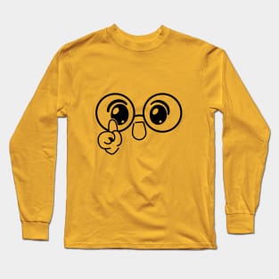 Cute glasses Eye Chibi Long Sleeve T-Shirt